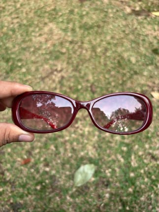KACAMATA GUCCI MERAH Y2K STYLE VINTAGE