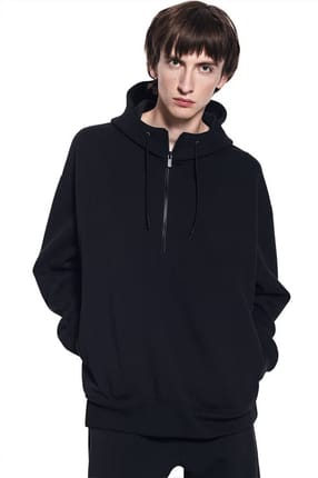 Uniqlo +J Jil Sander Dry Sweat Half-Zip Pullover Hoodies