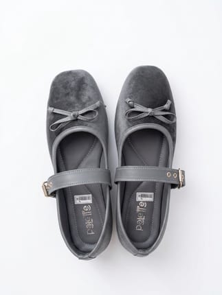 Flat Shoes Import Suede Grey Palette