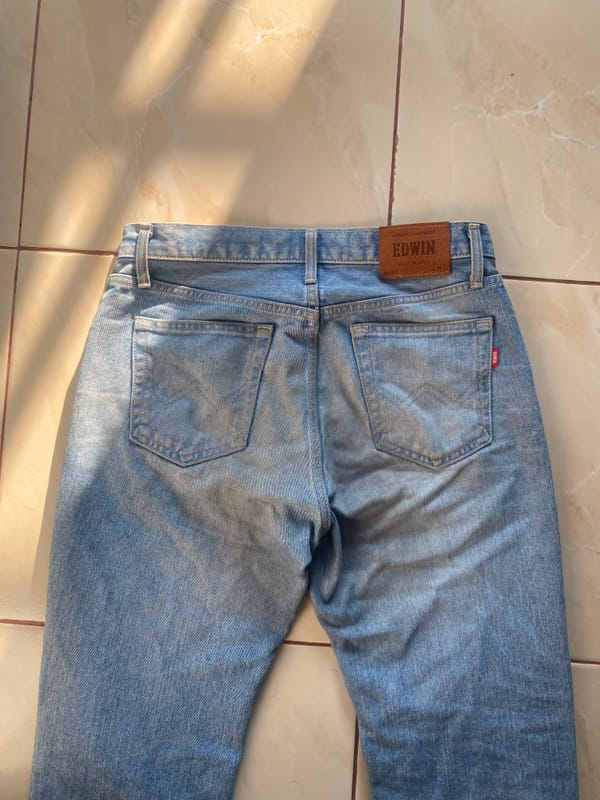 Celana Panjang Edwin E403 International Basic Light Blue Was, foto 7