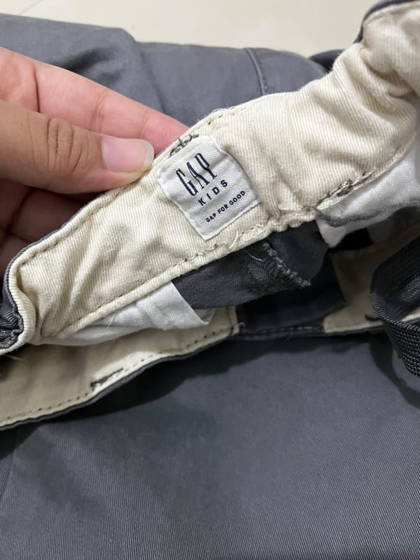 celana semi jeans abu, GAP, foto 4