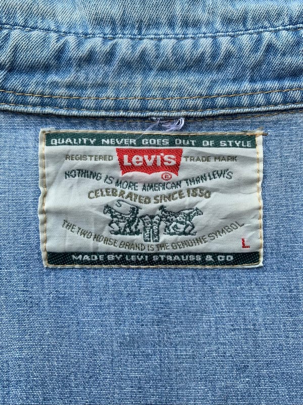 levi’s 1990s denim western shirt., foto 2