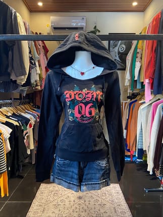DOHC Gothic devil fitted hoodie