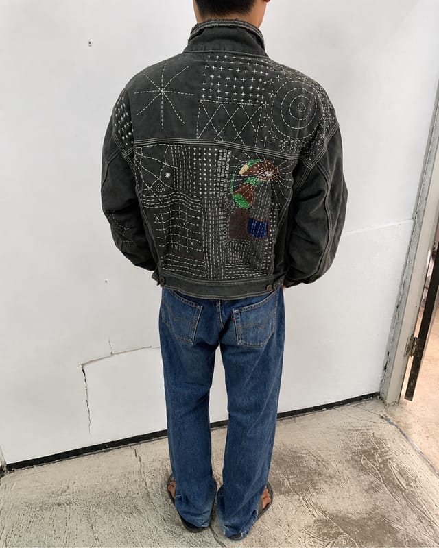 Reworked Sashiko Lee Cooper Type III, foto 4