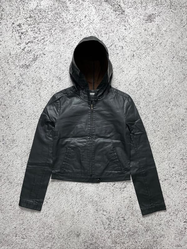 Gothic waxed jacket y2k japanese brand, foto 4