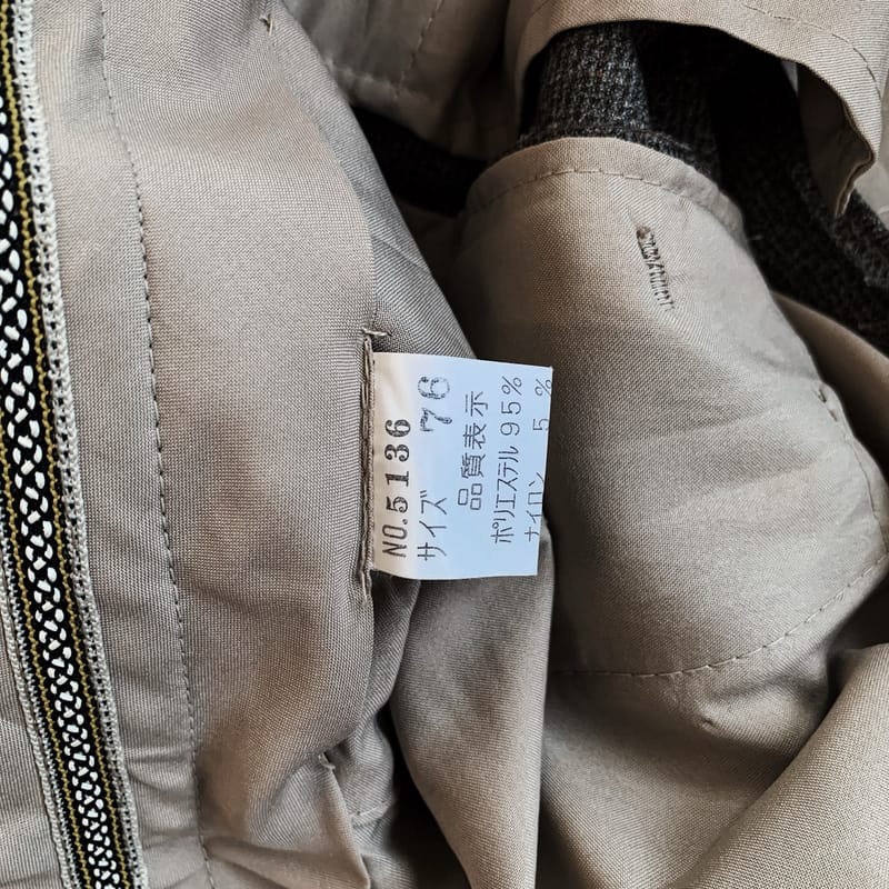 VTG 90’s PINSTRIPE BROWN HEAVYWEIGHT, foto 3