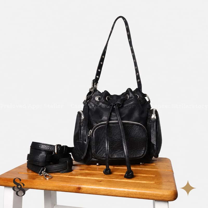 KAYNN Small Nui SPECIAL EDITION Bucket Bag — Black, foto 2