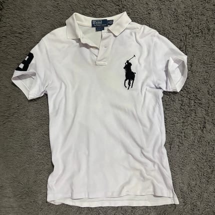 Polo Ralph Lauren White Big Pony Polo Slim Fit