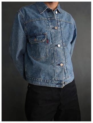 1990s Levi's Big E 70502xx Type 1 Faded Selvedge Jacket