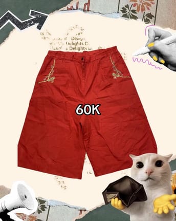 Jorts Bordir Chinesse