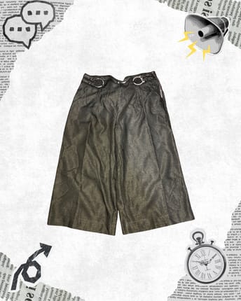 Jorts Satin Baggy
