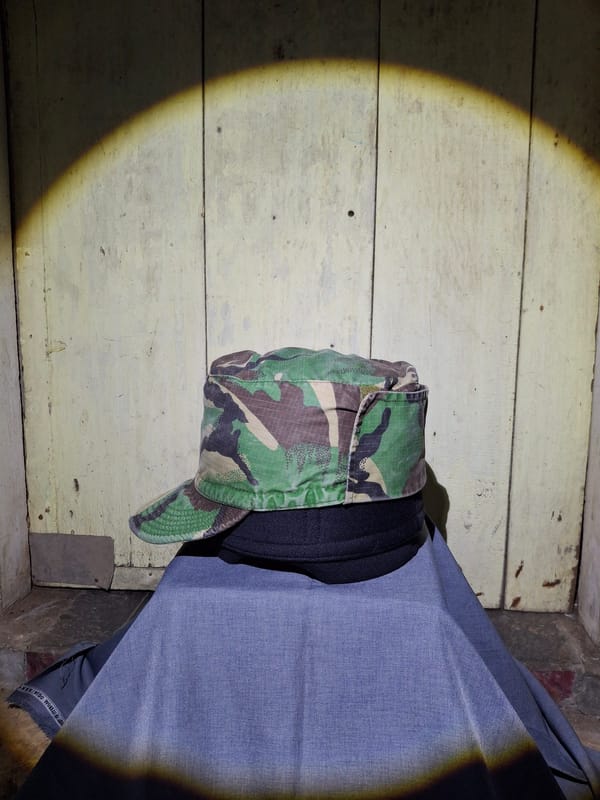Patril cap vintage army war, foto 3