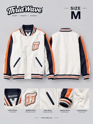JAKET VARSITY THRIDWAVE