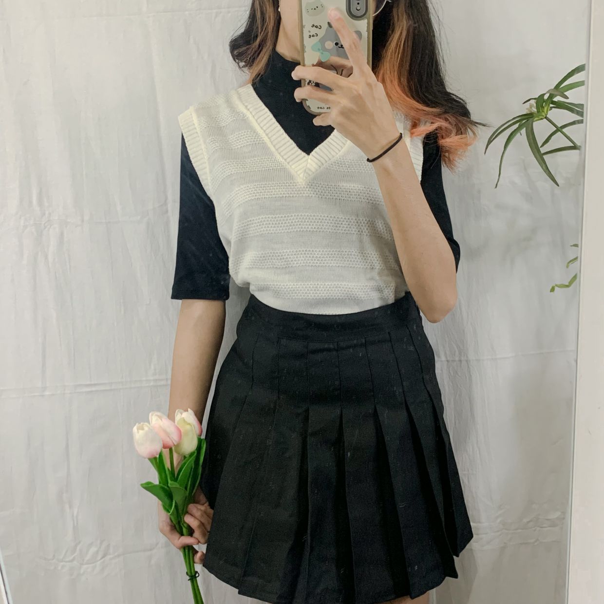 Minimalist Casual Vest Wanita white