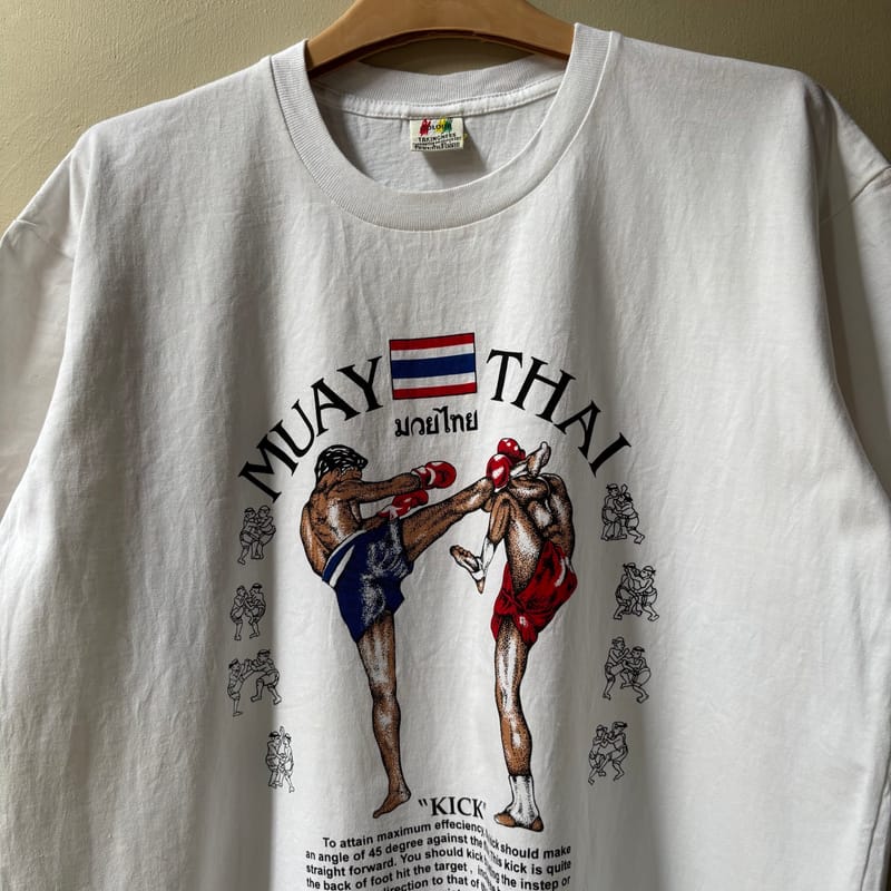 Vintage Muay Thai Art Graphic Tee, foto 3