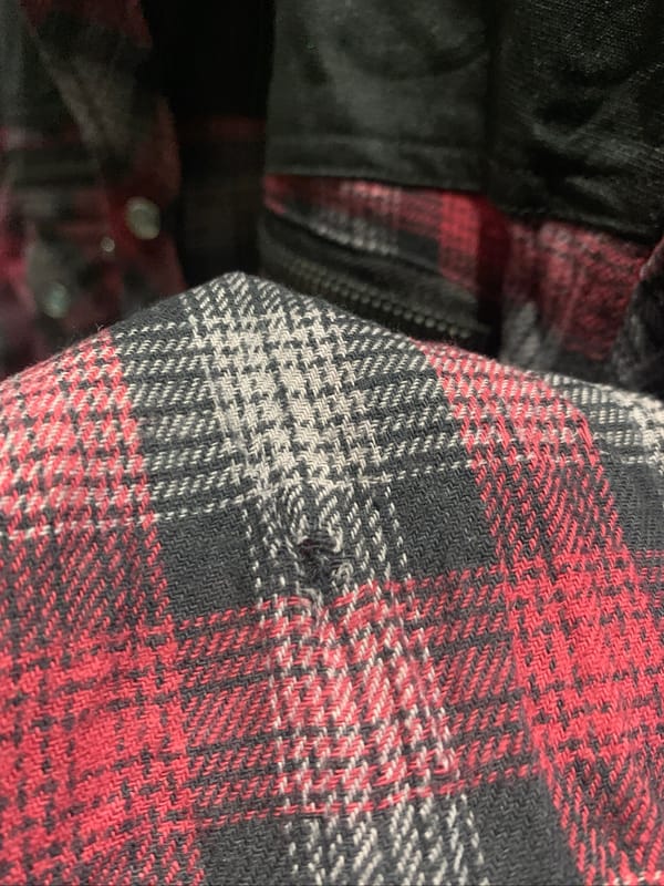 Time Step Zip Flanel Shirt y2k grunge goth, foto 4