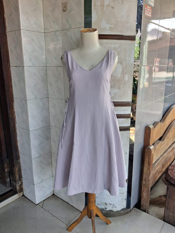 SIDE LACE UP  SLEEVELESS DRESS, foto 2
