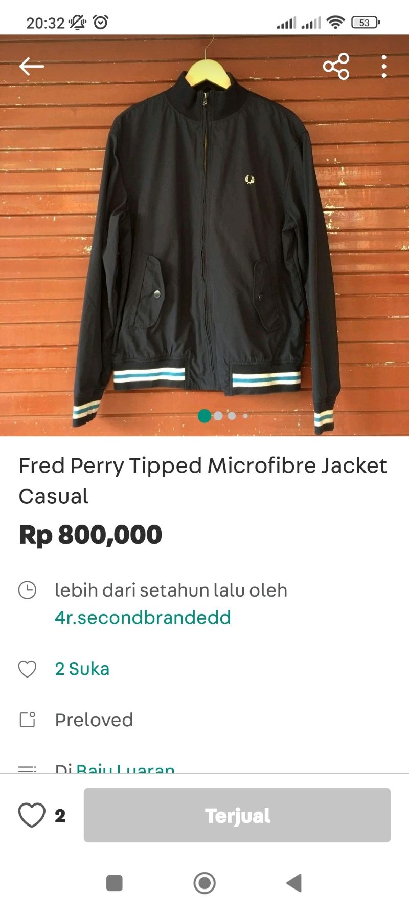 Fred Perry Casual Track jacket Pria black, foto 8