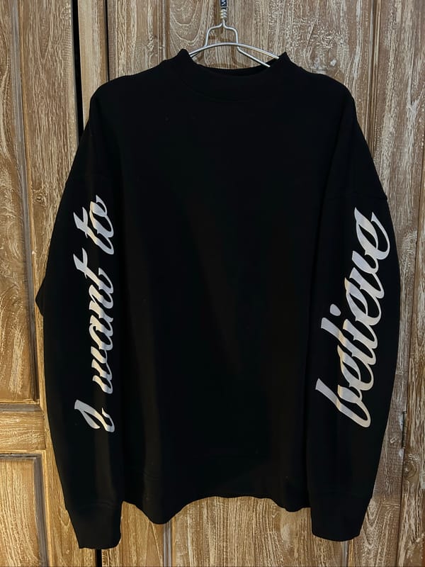 Sweater Hitam Sablon, foto 2