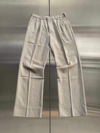 VGC Cream Tailored Pleated Trousers Pants by Ivy Club