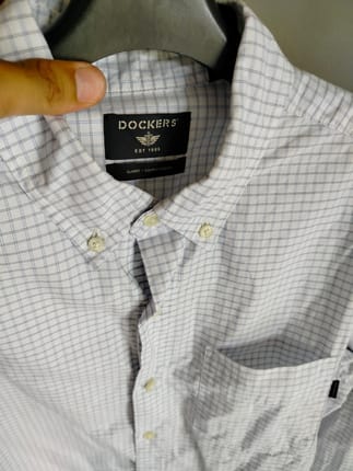 kemeja pria SIZE M kotak branded dockers