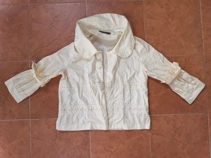 Jacket blus Korea cute lucu embroidery coquette kemeja