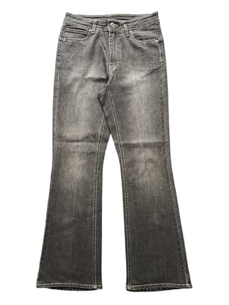 Y2k Topvalu Stonewashed Faded Flared Bootcut Denim gothic