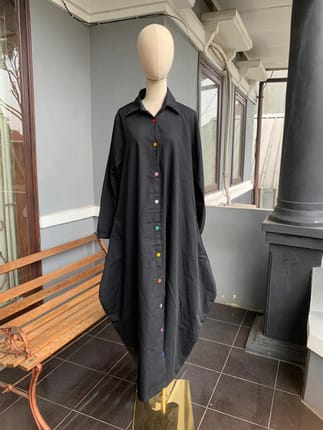 Dress Kancing Warna-Warni (Anindyaku)