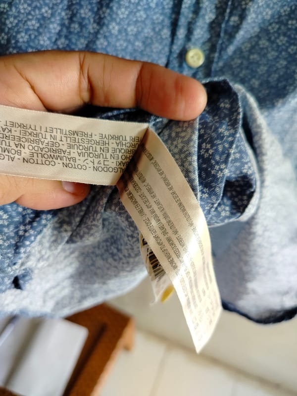 kemeja pria SIZE M brand Massimo dutti, foto 6
