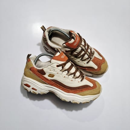 Skechers D'Lites 1.0 Cream Brown Original Second Sz 42/27cm