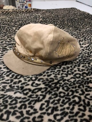 Y2K cream hat