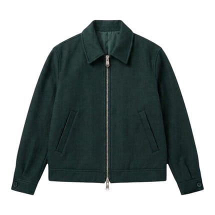 SIGNORE WOOL ARMY FIBER BLOUSON BOXY FIT WORK JACKET