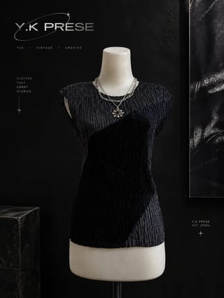 sleeveles pleats YK prese
