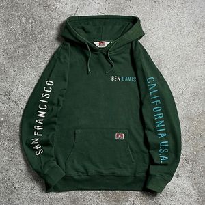 Ben Davis Streetwear Casual Hoody Pria green