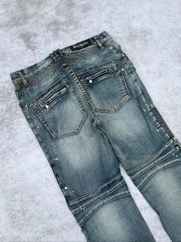 BIKERS BALMAIN PARIS JEANS SECOND MURAH, foto 6