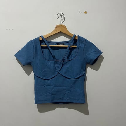 Crop Top Blue