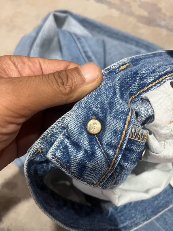 Levis 501 Selvedge Japan Made Denim Jeans, foto 8