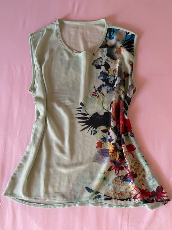 mint floral sheer top, foto 2