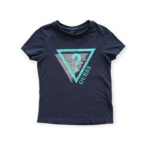 Guess Goth Emo T-shirt Wanita navy black
