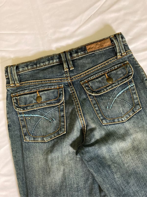 low rise flared jeans, foto 6