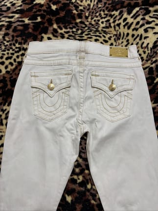 True Religion White Gold Hardware Denim