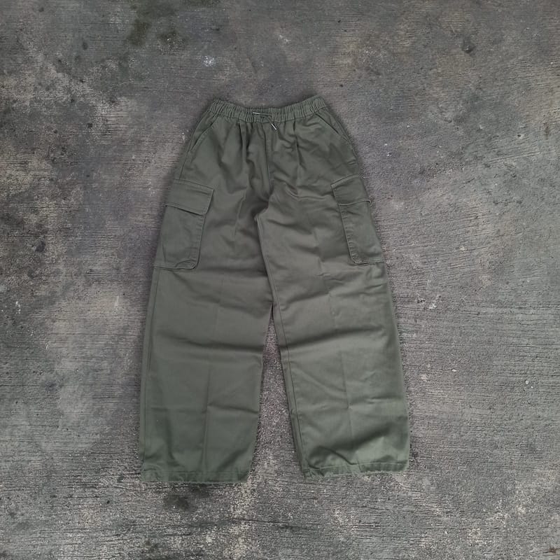 CELANA CARGO GU WIDE OLIVE GREEN, foto 2