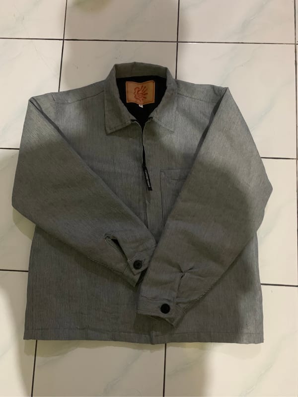 workjaket denim shinning bright size m, foto 3