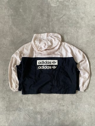 Windbraker Adidas Crop Two Tone