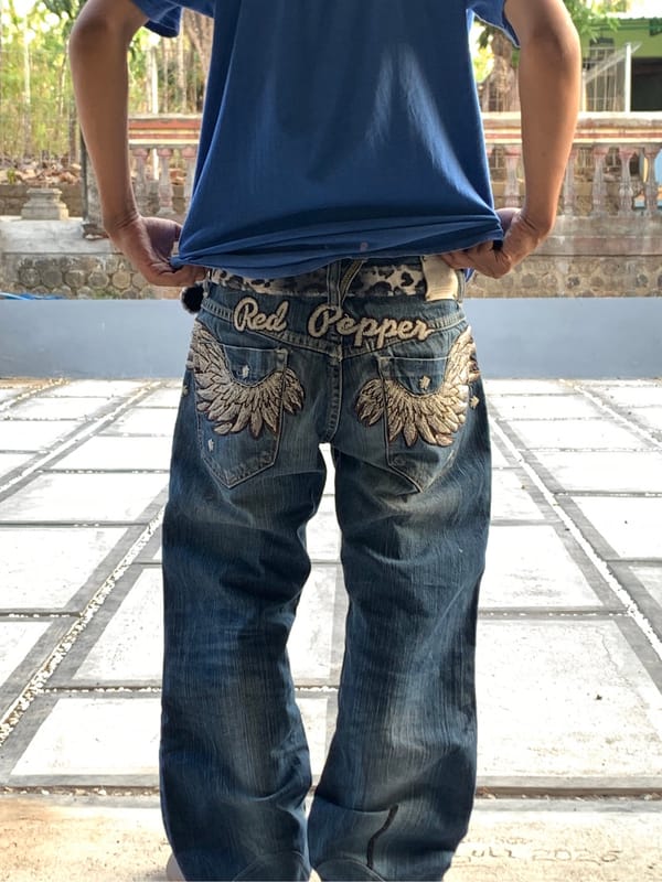 longpants jeans y2k Red Pepper, foto 4