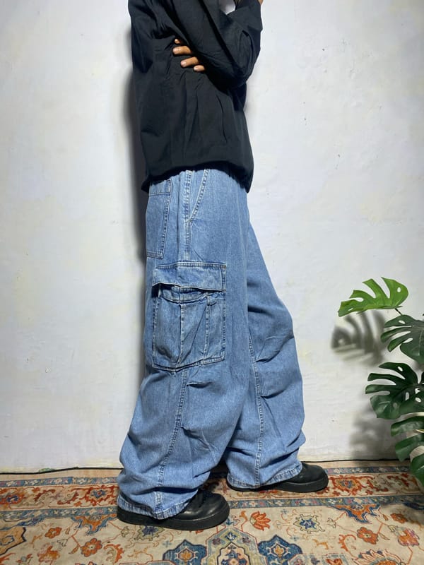 ballon cargo super wide pants Uniqlo, foto 10