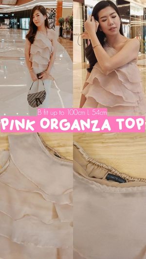 Luxury Casual Blouse Wanita pink