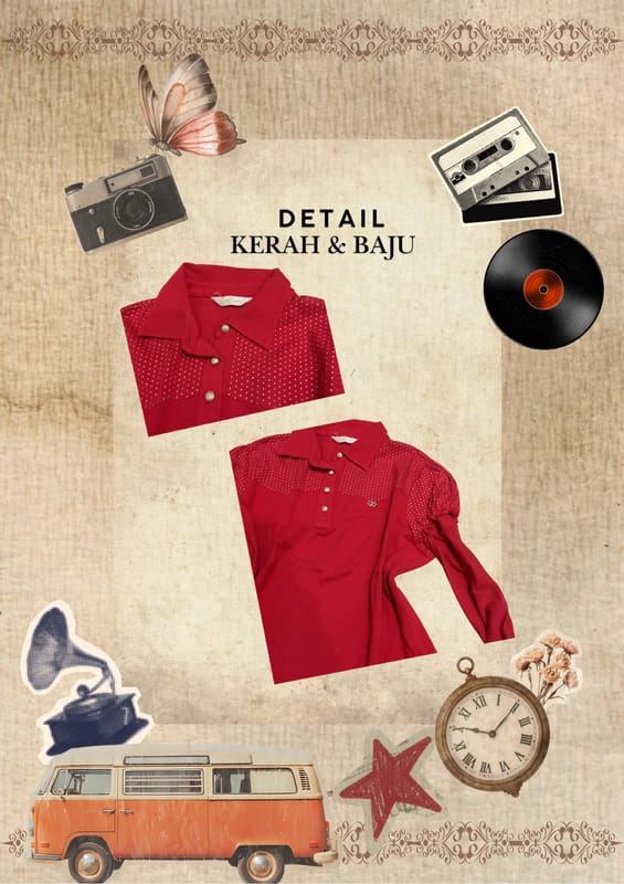 Red Polka Dot Polo Long Sleeve, foto 2