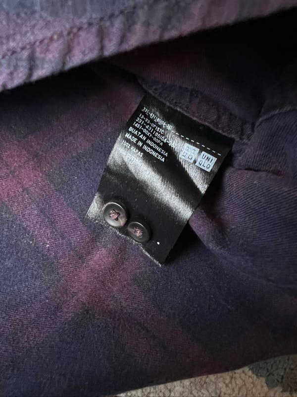kemeja flannel uniqlo, foto 3