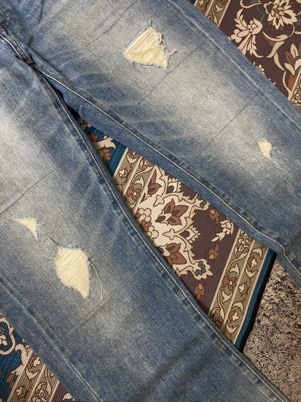 UNIQLO RIPPED JEANS, foto 7